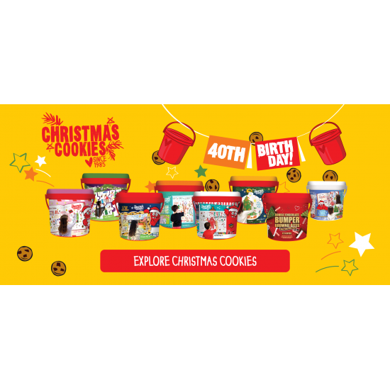 【包邮】Cookie Time 2025圣诞限量曲奇饼干 巧克力口味/蔓越莓白巧克力/焦糖/杏脯/咸焦糖 600g 保质期 2026.5-7